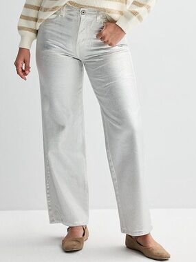 NEW Metallic Silver Jeans